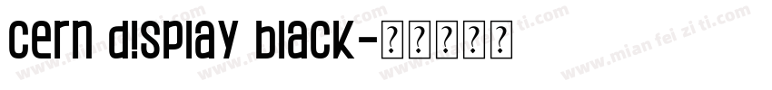 Cern Display Black字体转换